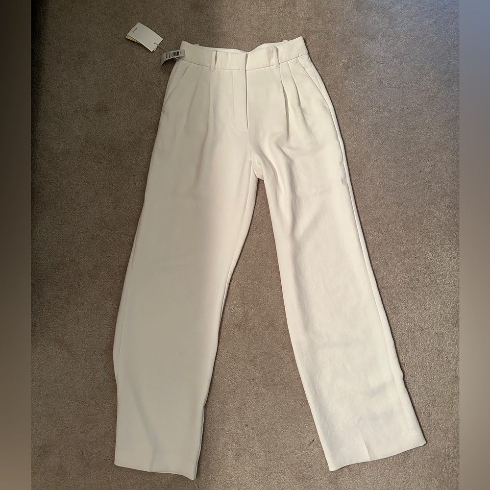 Aritzia White Effortless Pants